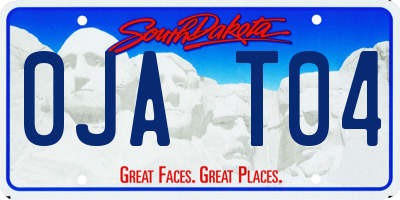 SD license plate 0JAT04