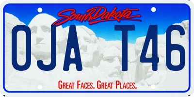 SD license plate 0JAT46