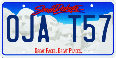 SD license plate 0JAT57