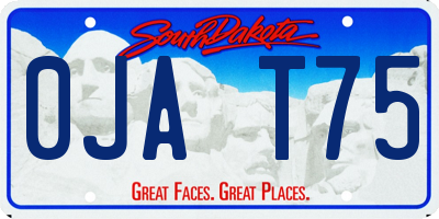 SD license plate 0JAT75