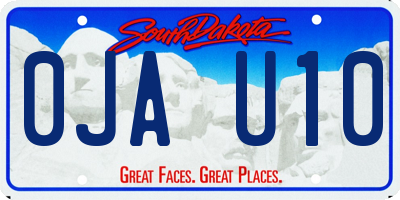 SD license plate 0JAU10