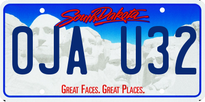 SD license plate 0JAU32