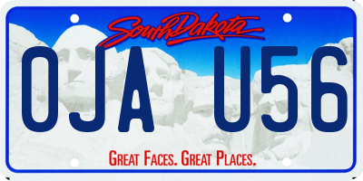 SD license plate 0JAU56