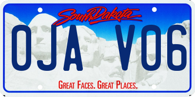 SD license plate 0JAV06