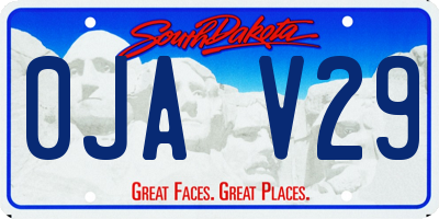 SD license plate 0JAV29