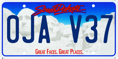 SD license plate 0JAV37