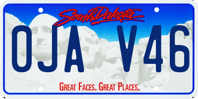 SD license plate 0JAV46