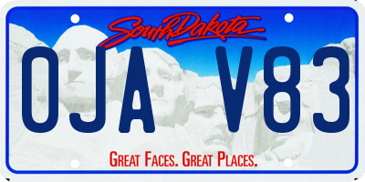 SD license plate 0JAV83