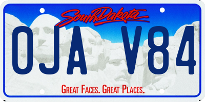SD license plate 0JAV84