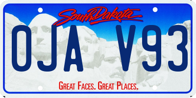 SD license plate 0JAV93