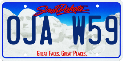 SD license plate 0JAW59