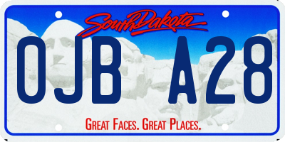 SD license plate 0JBA28