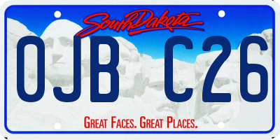 SD license plate 0JBC26