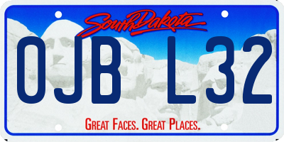 SD license plate 0JBL32