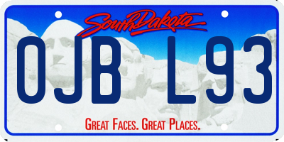 SD license plate 0JBL93