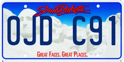 SD license plate 0JDC91