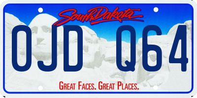 SD license plate 0JDQ64