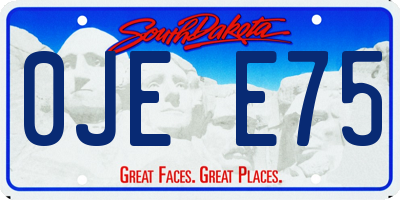 SD license plate 0JEE75
