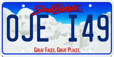 SD license plate 0JEI49