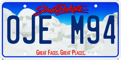 SD license plate 0JEM94