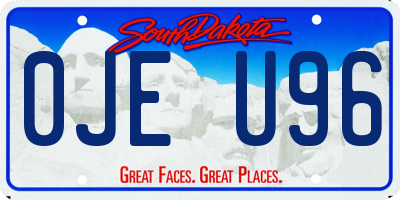SD license plate 0JEU96