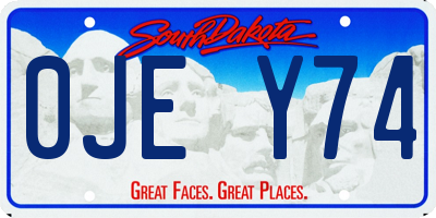SD license plate 0JEY74