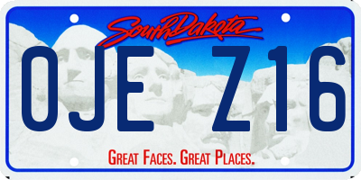 SD license plate 0JEZ16