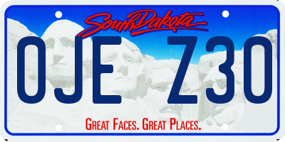 SD license plate 0JEZ30