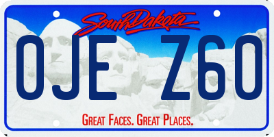 SD license plate 0JEZ60
