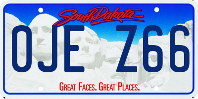 SD license plate 0JEZ66
