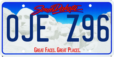 SD license plate 0JEZ96