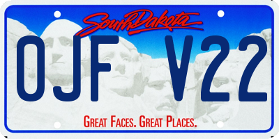 SD license plate 0JFV22
