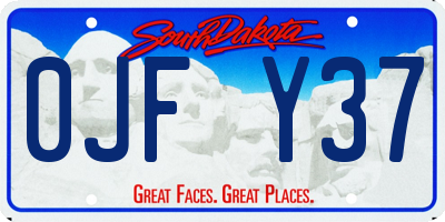 SD license plate 0JFY37