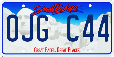 SD license plate 0JGC44