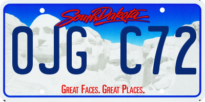 SD license plate 0JGC72