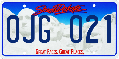 SD license plate 0JGO21