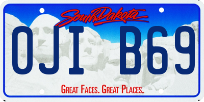 SD license plate 0JIB69