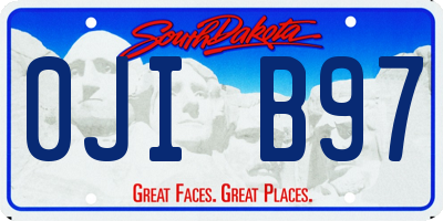 SD license plate 0JIB97