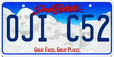 SD license plate 0JIC52