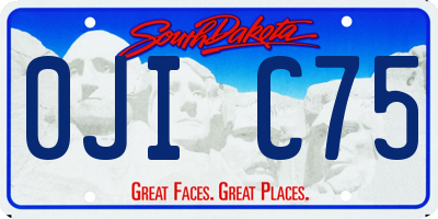 SD license plate 0JIC75