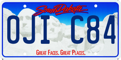 SD license plate 0JIC84