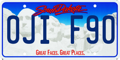 SD license plate 0JIF90