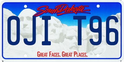 SD license plate 0JIT96