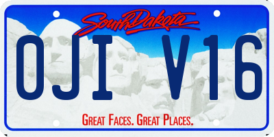 SD license plate 0JIV16