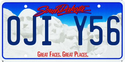 SD license plate 0JIY56