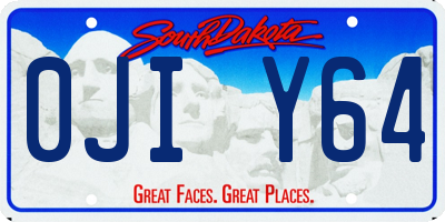 SD license plate 0JIY64