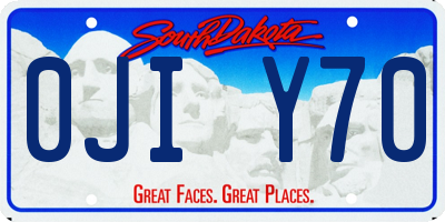 SD license plate 0JIY70