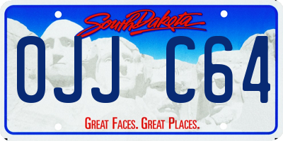 SD license plate 0JJC64