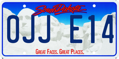 SD license plate 0JJE14