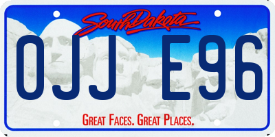 SD license plate 0JJE96